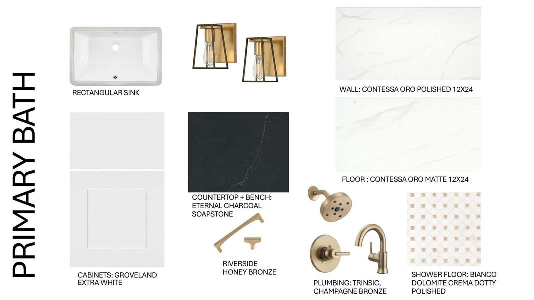 Sample of building materials used in homes in Milky Way at River Place, Austin (Image 3). Sample of building materials used in homes in Milky Way at River Place, Austin (Image 3).