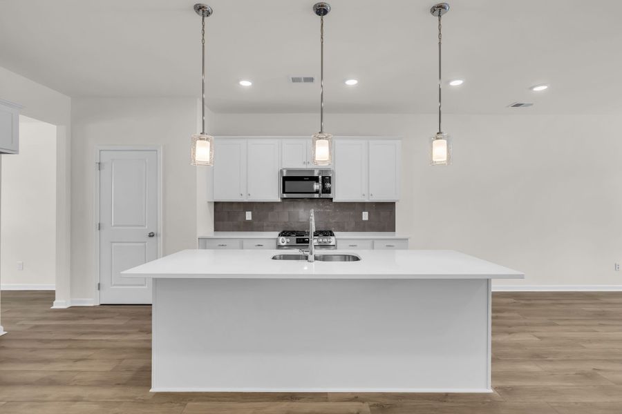 Beautiful kitchen island.