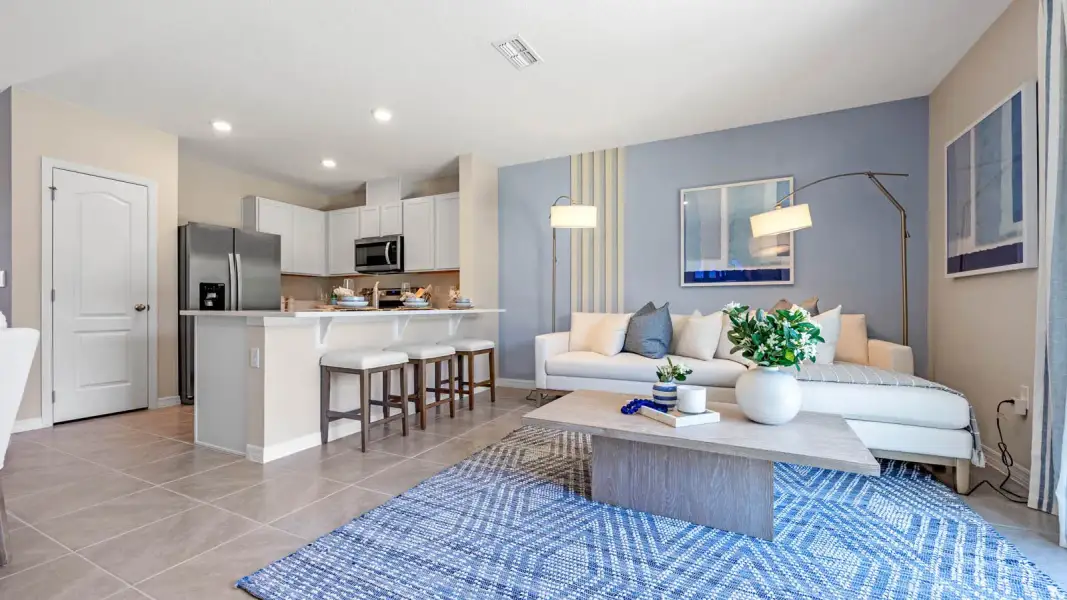 Representative furnished interior of a home built from the Pearson by D.R. Horton in Hawthorne Ranch Townhomes, Lakeland (Image 23).