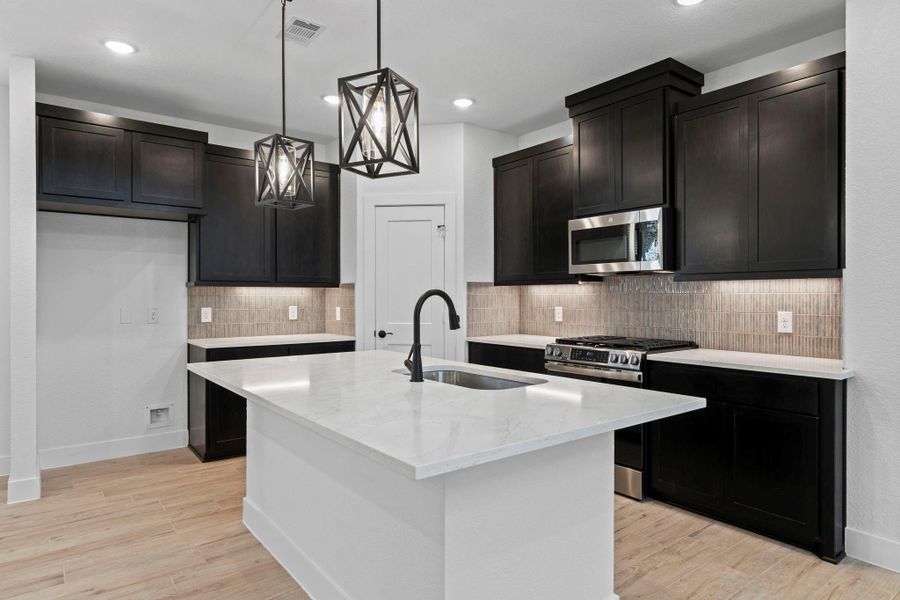 Furnished interior view inside a new home in The Woodlands Hills, Willis (Image 7).