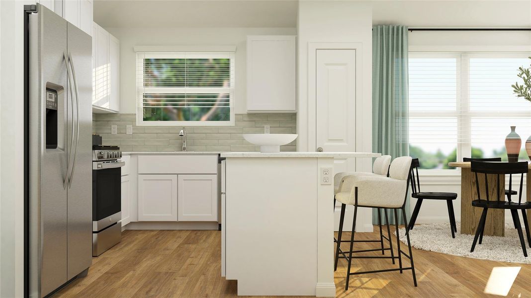 Furnished interior view inside a new home in Meadowlark Preserve, Pflugerville (Image 10).