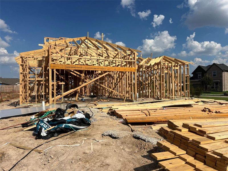 In-progress construction of a new home in , Katy, TX (Image 6).