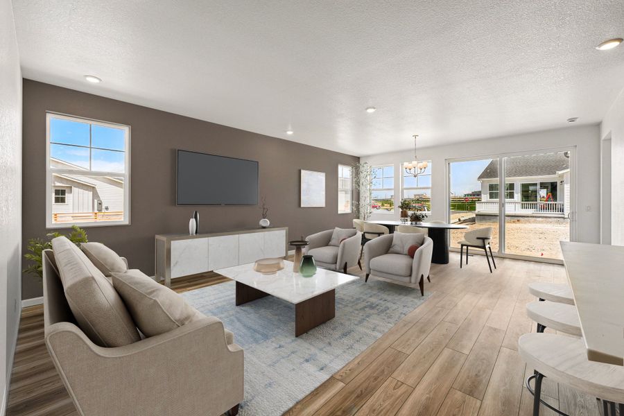 Furnished interior view inside a new home in Parterre, Thornton (Image 8).