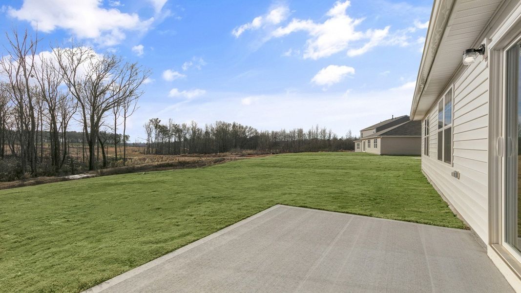 Exterior details and patio area of a home in Quail Haven, Winston-Salem (Image 2).