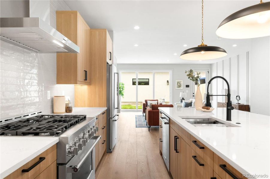 Furnished interior view inside a new home in , Denver (Image 36).