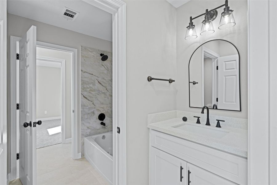 Furnished interior view inside a new home in , Houston (Image 15).