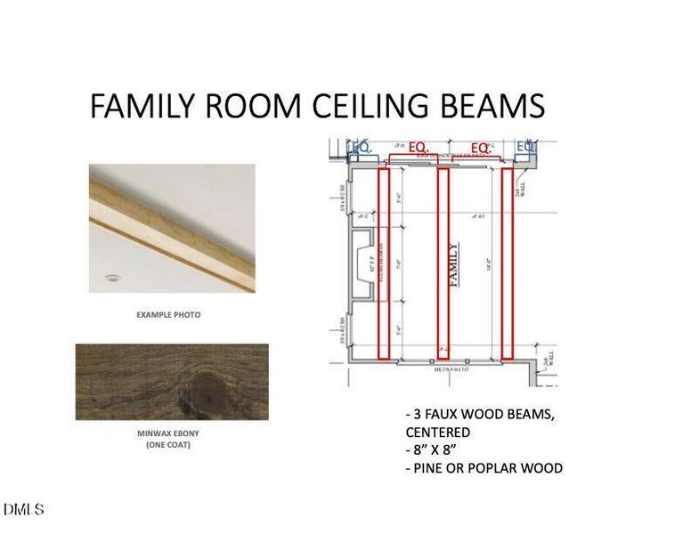Family Room Beams