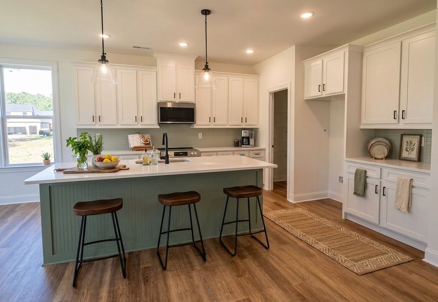 Furnished interior view inside a new home in Country Club Creek, Ayden (Image 6).