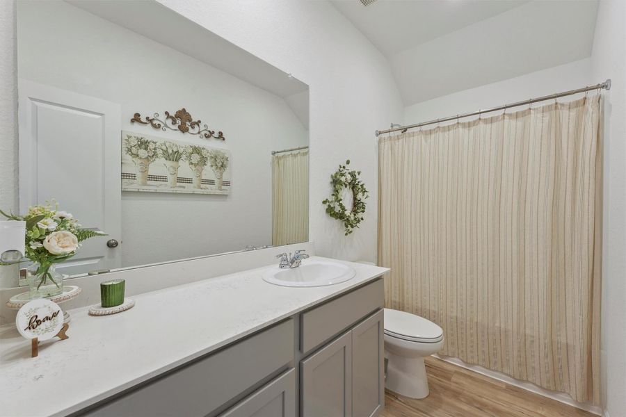 Furnished interior view inside a new home in Sterling Point at Baytown Crossings: Wildflower II Collection, Baytown (Image 12).