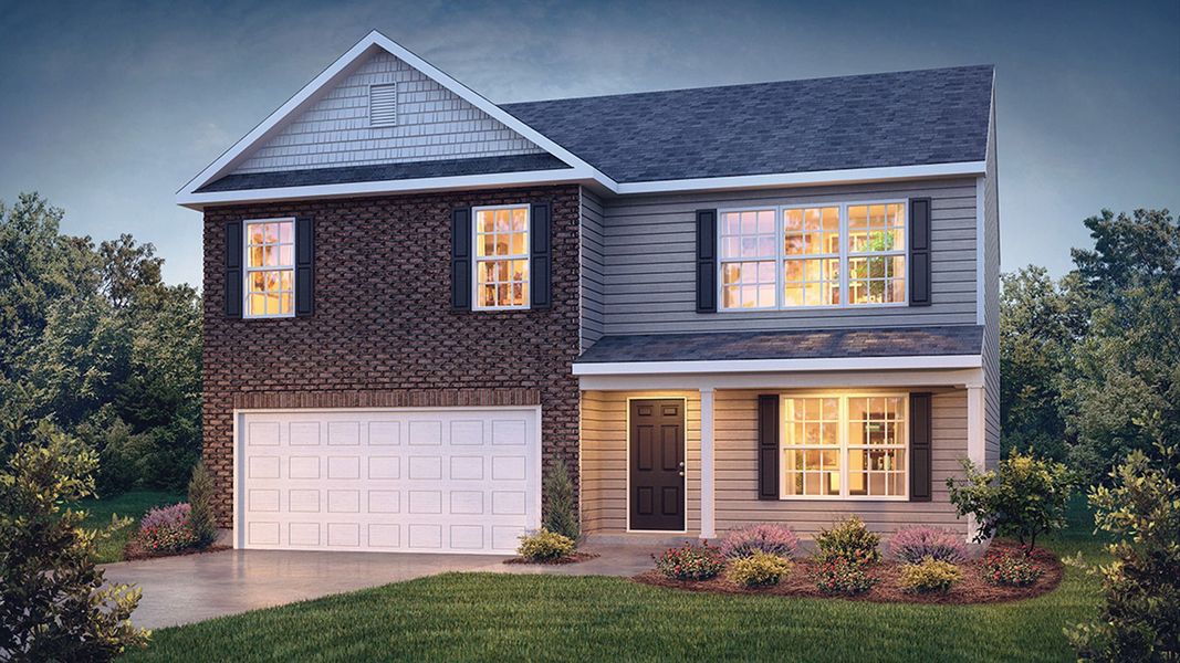 Representative exterior photo of a completed home built from the CHELSEA by D.R. Horton in Raven Ridge, Lexington, NC (Image 18).