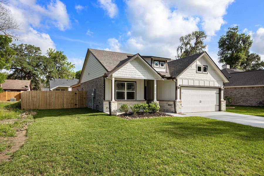 Front exterior of a new home in , West Columbia, TX, highlighting curb appeal (Image 19).