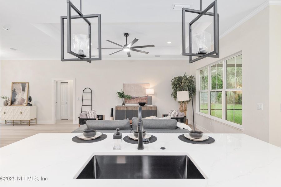 Furnished interior view inside a new home in , Gainesville (Image 40).