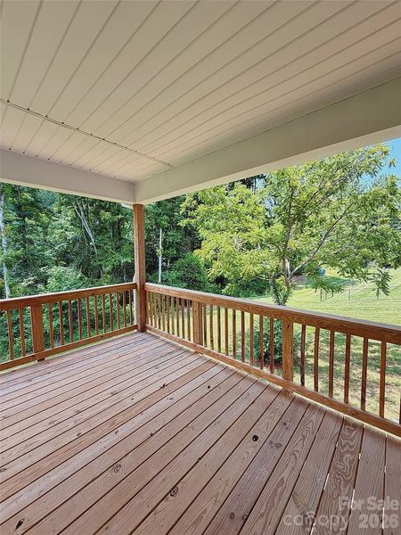 Exterior details and patio area of a home in Crystal Village, Albemarle (Image 3).