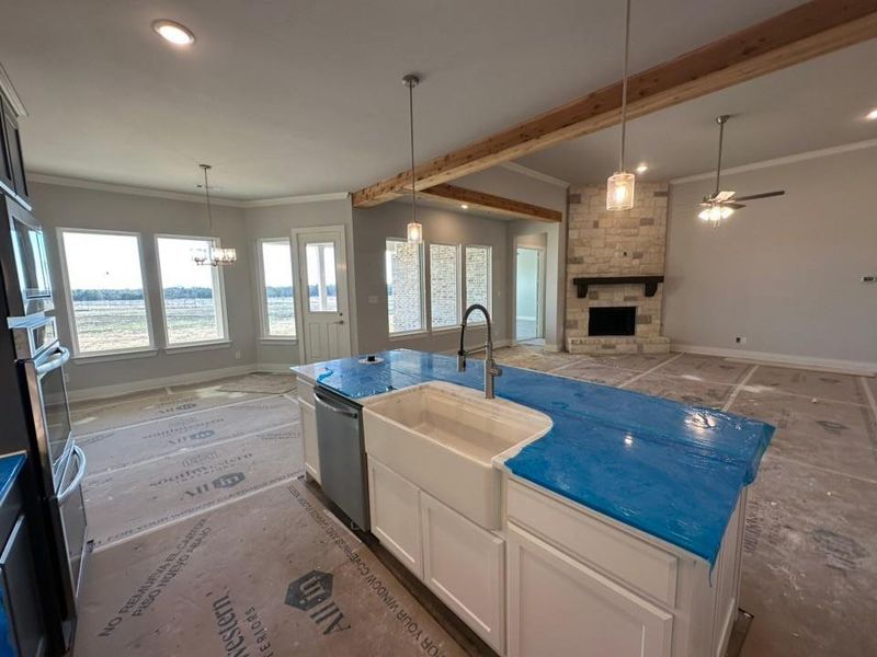 In-progress construction of a new home in Fannin Ranch, Leonard, TX (Image 15).