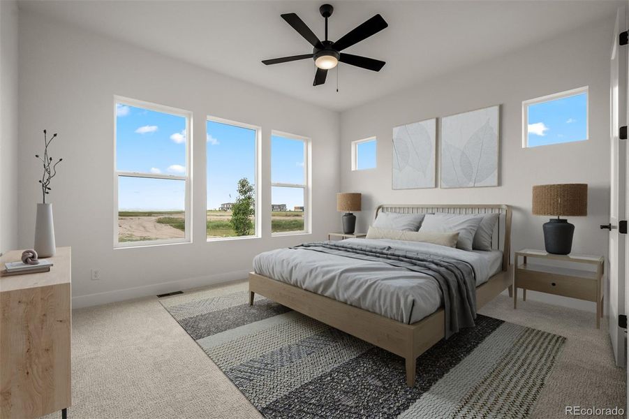 Furnished interior view inside a new home in Wolf Ranch - Enclave Collection, Colorado Springs (Image 15).