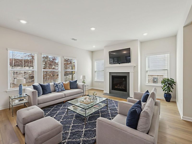 Furnished interior view inside a new home in Harmony Manor, Fairburn (Image 3).