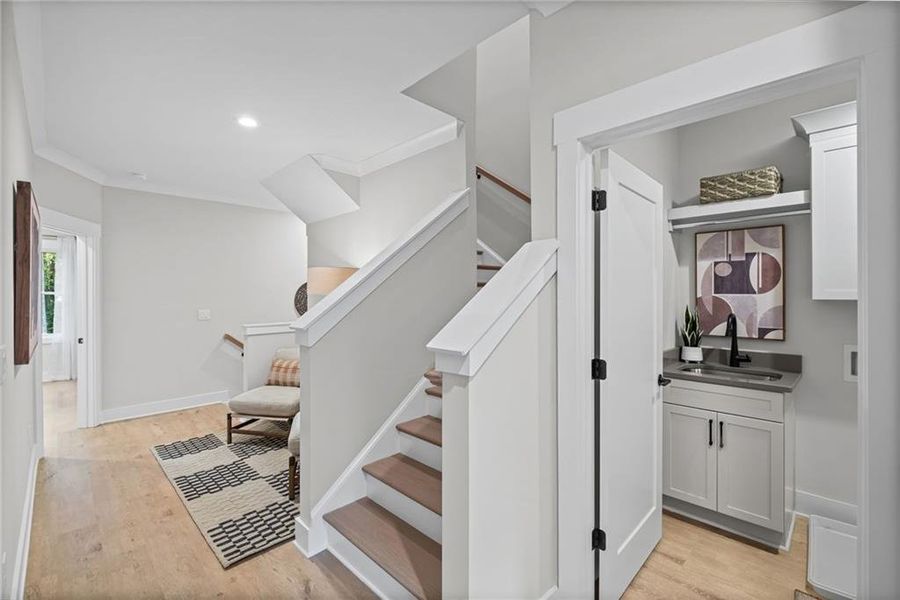 Furnished interior view inside a new home in Devin's Shire - A Kennesaw Tradition, Kennesaw (Image 15). Furnished interior view inside a new home in Devin's Shire - A Kennesaw Tradition, Kennesaw (Image 15).