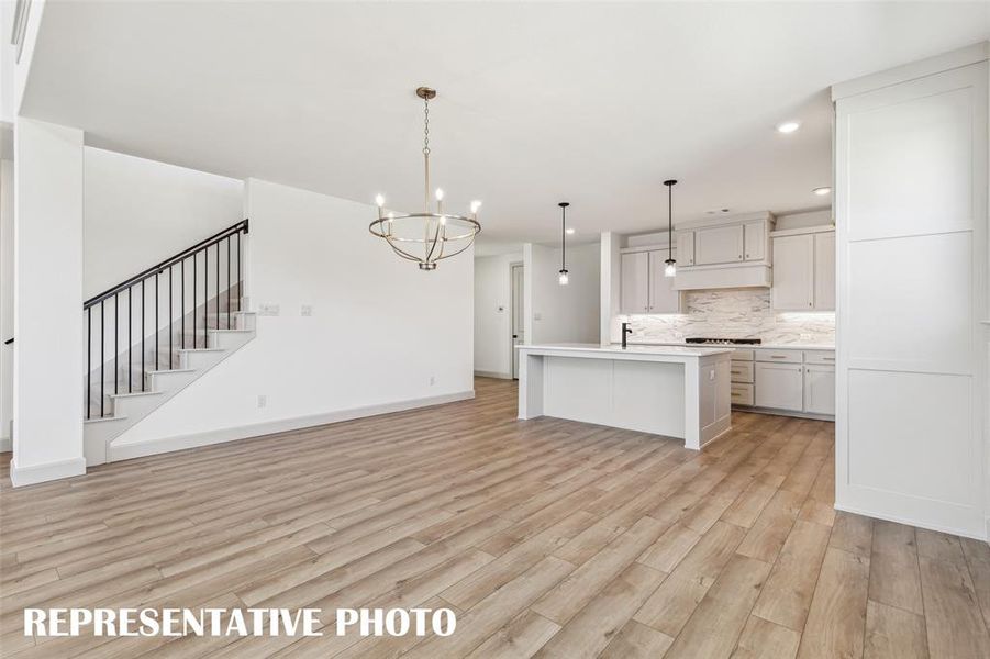Whether it's lively dinner parties or cozy family meals, this dining room fits all occasions!  REPRESENTATIVE PHOTO