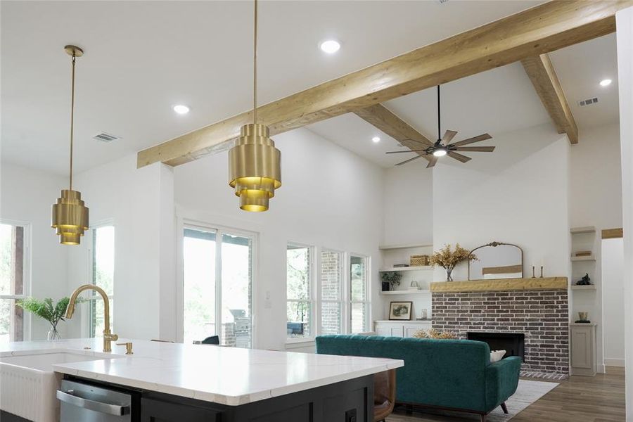 Furnished interior view inside a new home in , Weatherford (Image 5). Furnished interior view inside a new home in , Weatherford (Image 5).