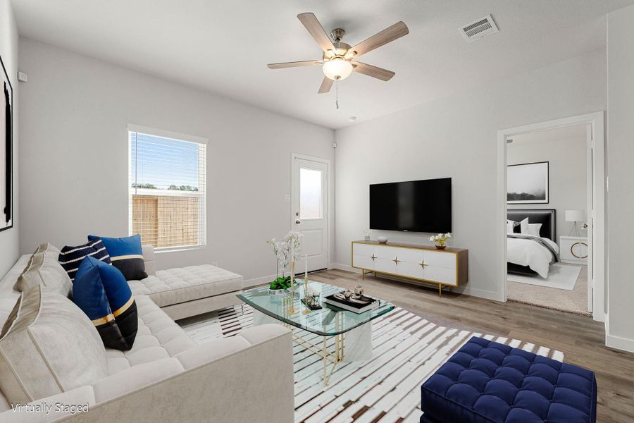 Furnished interior view inside a new home in Northpark South, Porter (Image 6).
