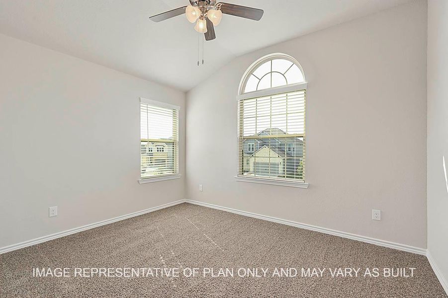 Representative unfurnished interior of a home built from the Kiawa by D.R. Horton in Southern Pointe, College Station (Image 25). Representative unfurnished interior of a home built from the Kiawa by D.R. Horton in Southern Pointe, College Station (Image 25).