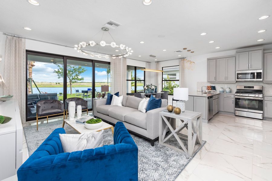 Representative furnished interior of a home built from the Abaco by GL Homes in Valencia Parc at Riverland, Port St. Lucie (Image 13).