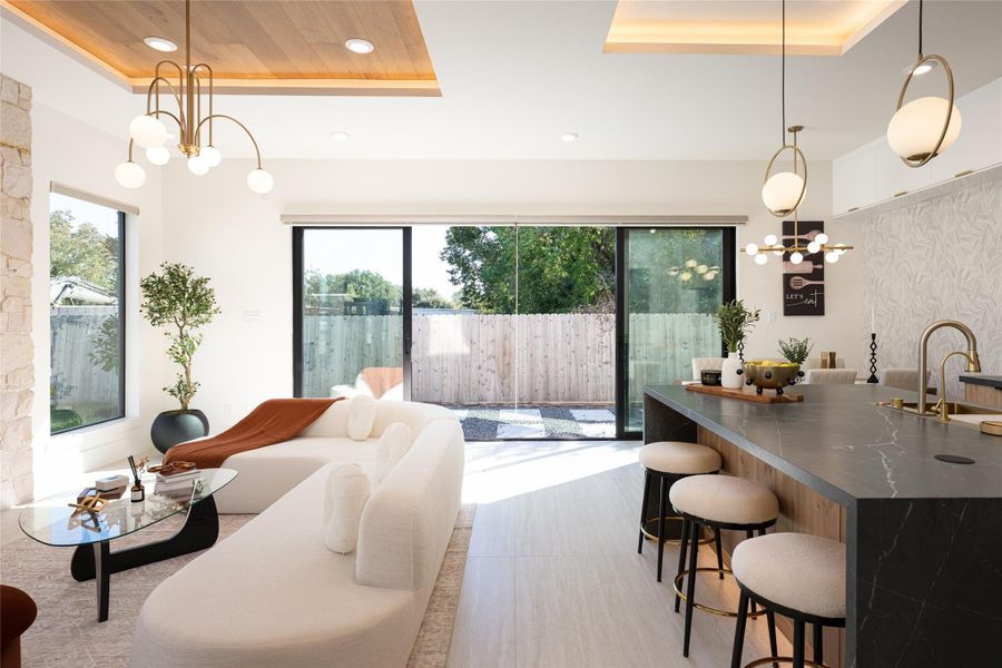 Furnished interior view inside a new home in , Stafford (Image 34).