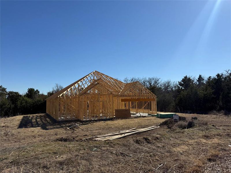 In-progress construction of a new home in , Weatherford, TX (Image 3).