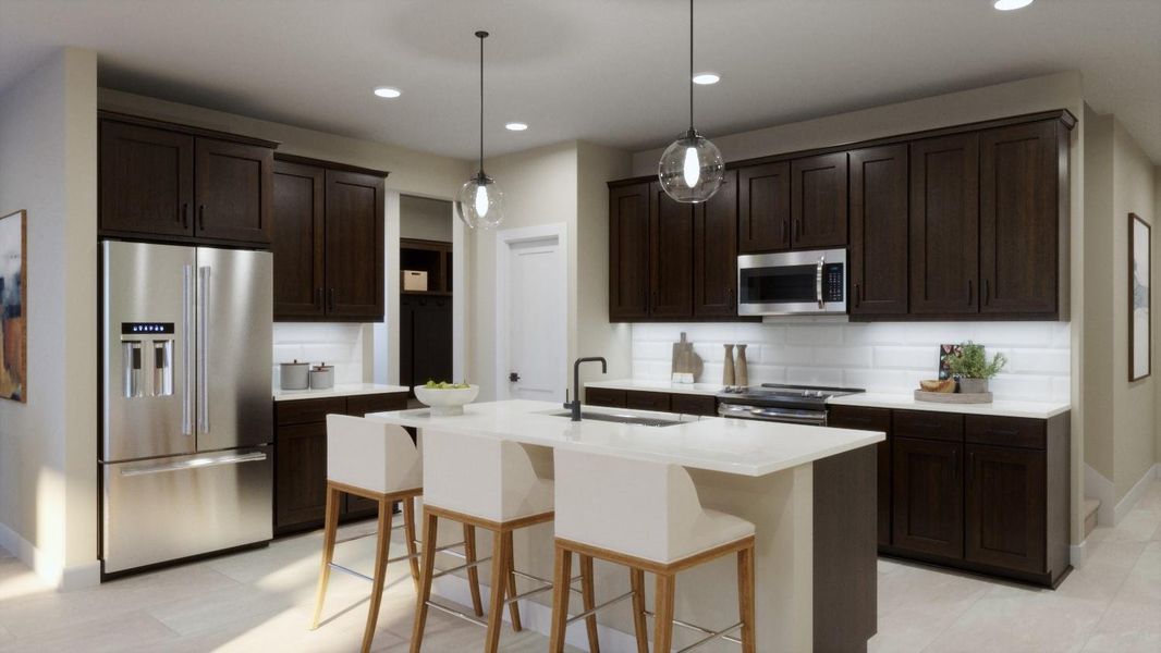 Furnished interior view inside a new home in Parkton Square, Kyle (Image 4).