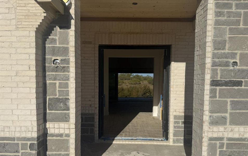 Exterior details and patio area of a home in , Aledo (Image 2).