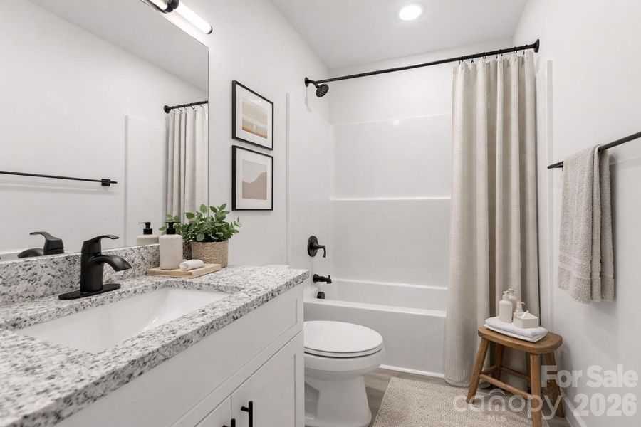 Furnished interior view inside a new home in , Hickory (Image 11).