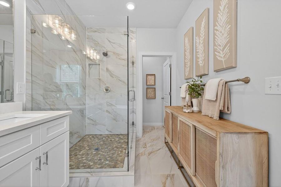 Furnished interior view inside a new home in , Flowery Branch (Image 13). Furnished interior view inside a new home in , Flowery Branch (Image 13).