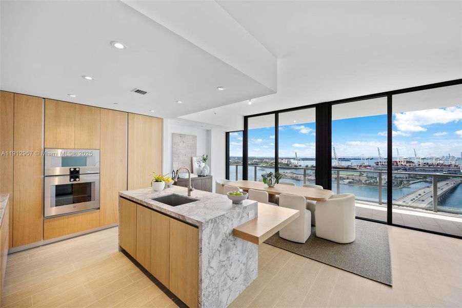 Furnished interior view inside a new home in Five Park, Miami Beach (Image 10). Furnished interior view inside a new home in Five Park, Miami Beach (Image 10).