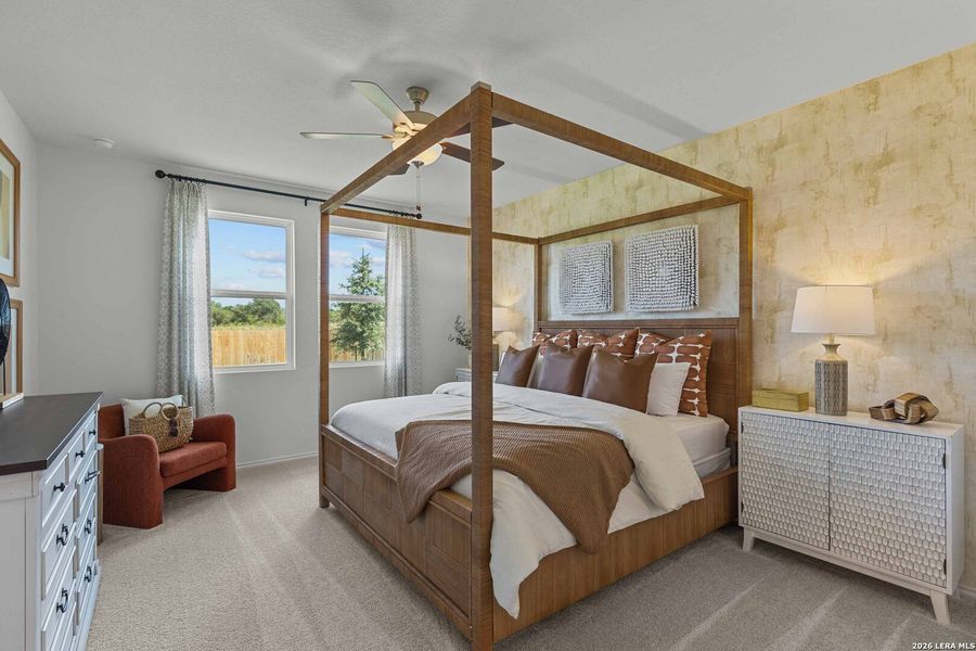 Furnished interior view inside a new home in Royal Crest, San Antonio (Image 37).