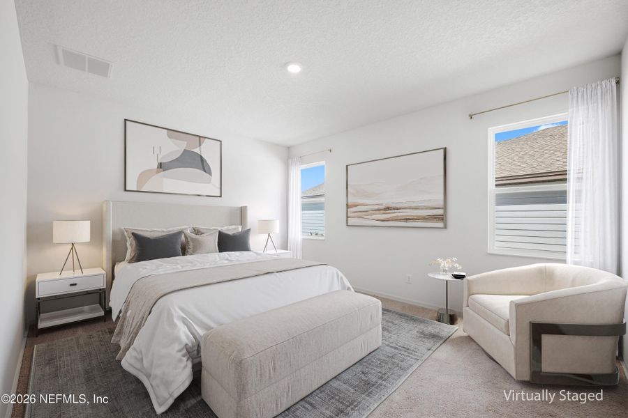 Furnished interior view inside a new home in Westport Landing, Jacksonville (Image 11).