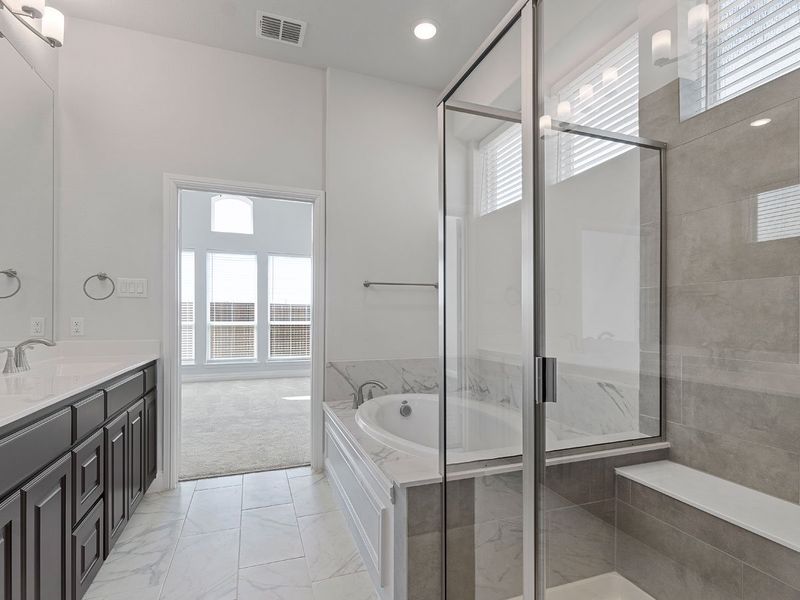 Representative furnished interior of a home built from the Weston by Landon Homes in Lexington Frisco, Frisco (Image 9).