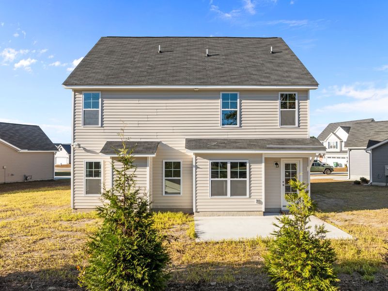 Exterior details and patio area of a home in Arbor Hills South, Greenville (Image 23). Exterior details and patio area of a home in Arbor Hills South, Greenville (Image 23).