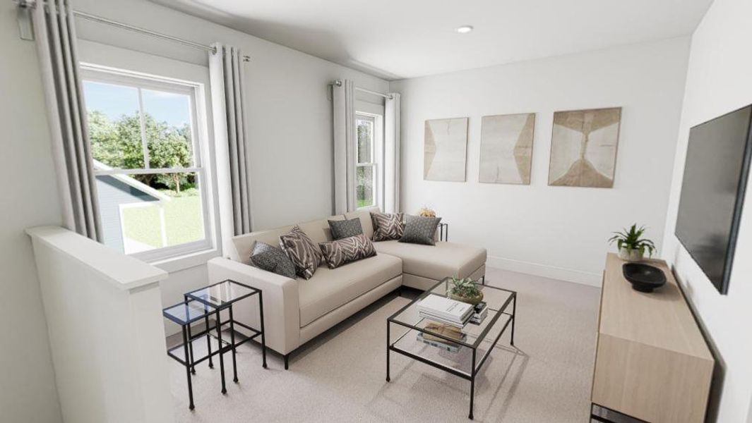 Furnished interior view inside a new home in Golden Gate, High Point (Image 8).