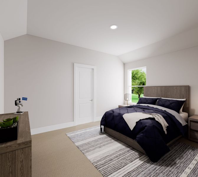 Representative furnished interior of a home built from the Ember by Tri Pointe Homes in The Meadows, Denton (Image 11).