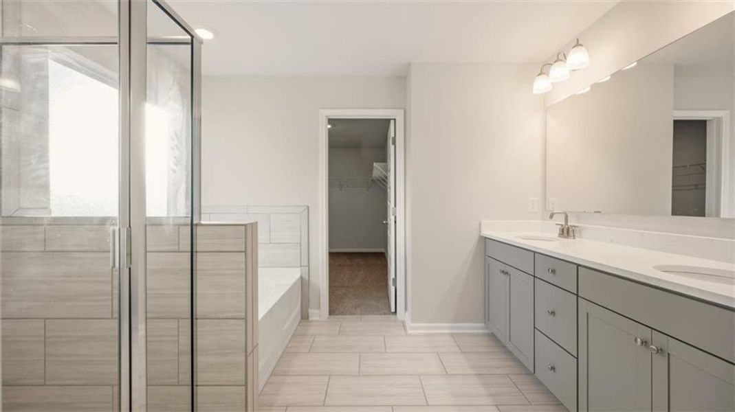 Furnished interior view inside a new home in Water Oak Estates, Lawrenceville (Image 15).