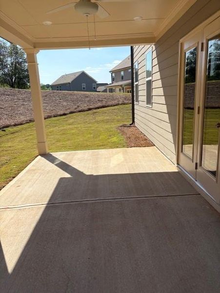 Exterior details and patio area of a home in Wellington Estates, Madison (Image 3).