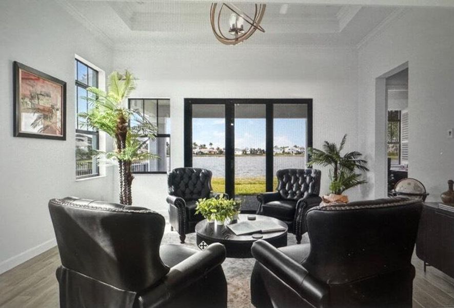 Furnished interior view inside a new home in Tesoro Club, Port St. Lucie (Image 28). Furnished interior view inside a new home in Tesoro Club, Port St. Lucie (Image 28).