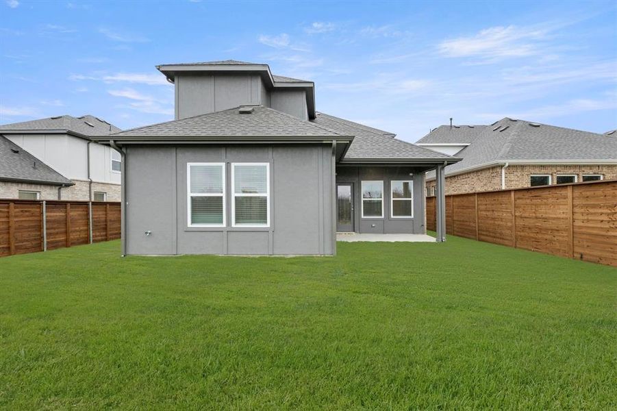 Exterior details and patio area of a home in Solterra, Mesquite (Image 25). Exterior details and patio area of a home in Solterra, Mesquite (Image 25).
