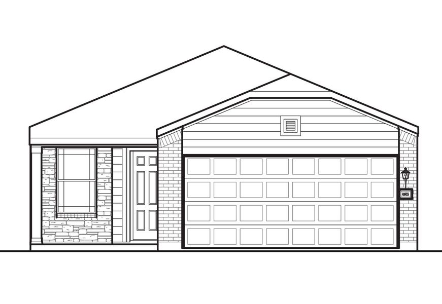 Aspen Elevation C - Alt Roof Elevation