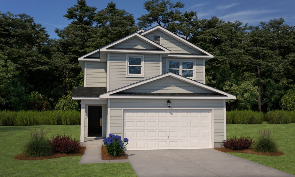 Representative exterior photo of a completed home built from the Wylie by Hurricane Builders in Emanuel Creek, West Columbia, SC (Image 2).