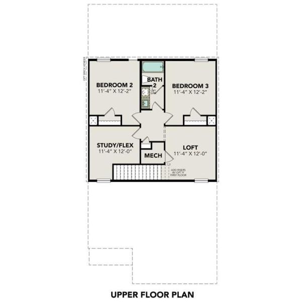 2D floor plan layout of this home in Lakes at Black Oak, Magnolia, TX (Image 3).