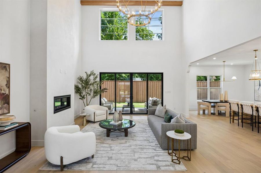 Furnished interior view inside a new home in , Dallas (Image 36).