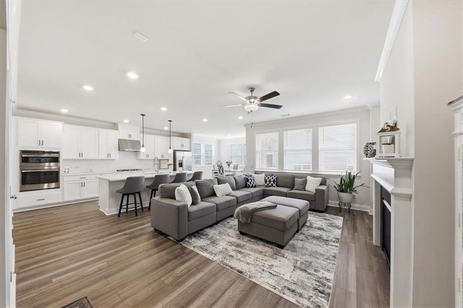 Furnished interior view inside a new home in Falls Creek, Flowery Branch (Image 12).