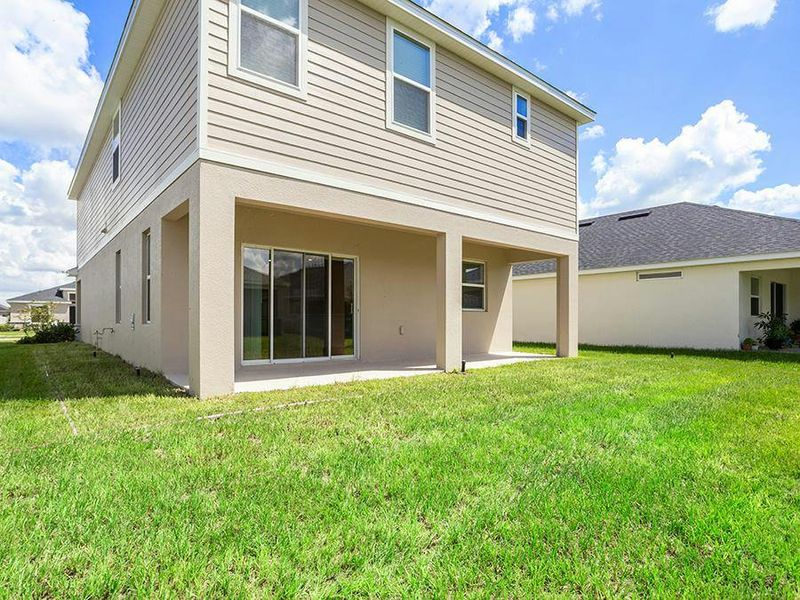 And, you will enjoy a nice-sized backyard.