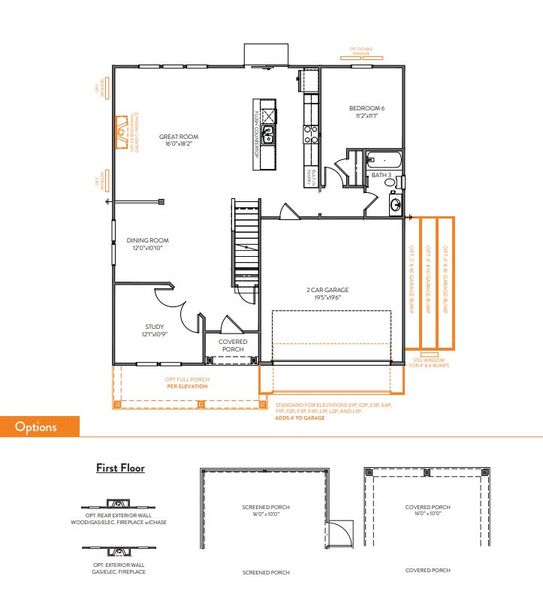 2D floor plan layout for the Kipling by True Homes in Whispering Hills, Locust, NC (Image 4). 2D floor plan layout for the Kipling by True Homes in Whispering Hills, Locust, NC (Image 4).